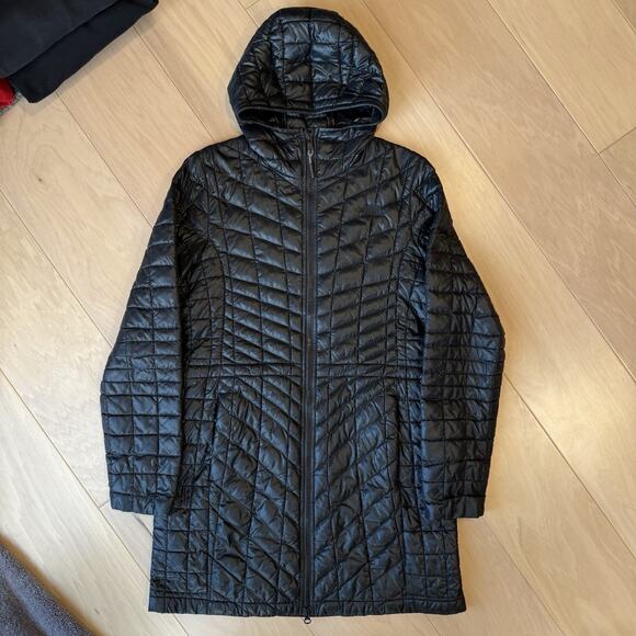 North Face Thermoball Eco Parka Jacket Women's Medium Black Full Zip Insulated - Picture 2 of 10